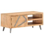 Table basse 90x45x40 cm Bois d'acacia massif – Image 7