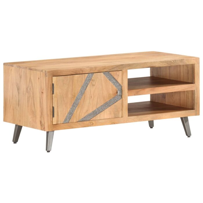 Table basse 90x45x40 cm Bois d'acacia massif – Image 7
