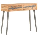 Table console 90 x 30 x 75 cm Bois d'acacia massif – Image 7