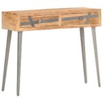 Table console 90 x 30 x 75 cm Bois d'acacia massif – Image 8