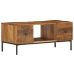 Table basse 90x45x40 cm Bois de manguier massif – Image 10