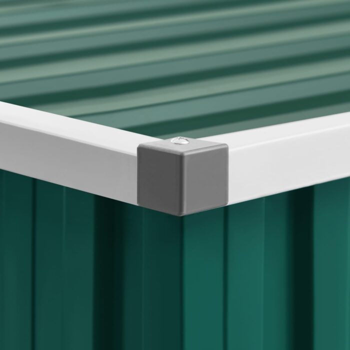Abri de jardin Vert 195x198x159 cm Acier galvanisé – Image 2