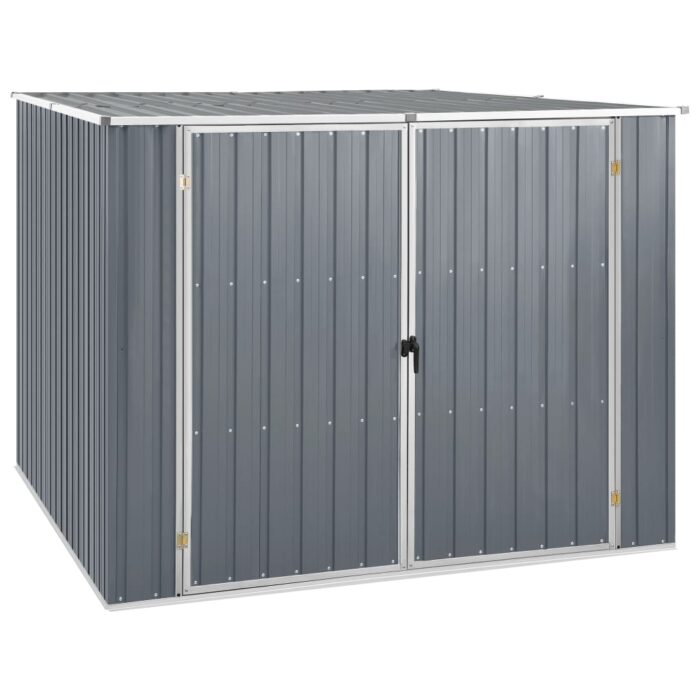 VXL8719883811048_a_en_hd_1.jpg Abri de jardin Gris 195x198x159 cm Acier galvanisé – Image 1
