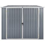 Abri de jardin Gris 195x198x159 cm Acier galvanisé – Image 3