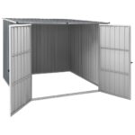 Abri de jardin Gris 195x198x159 cm Acier galvanisé – Image 4