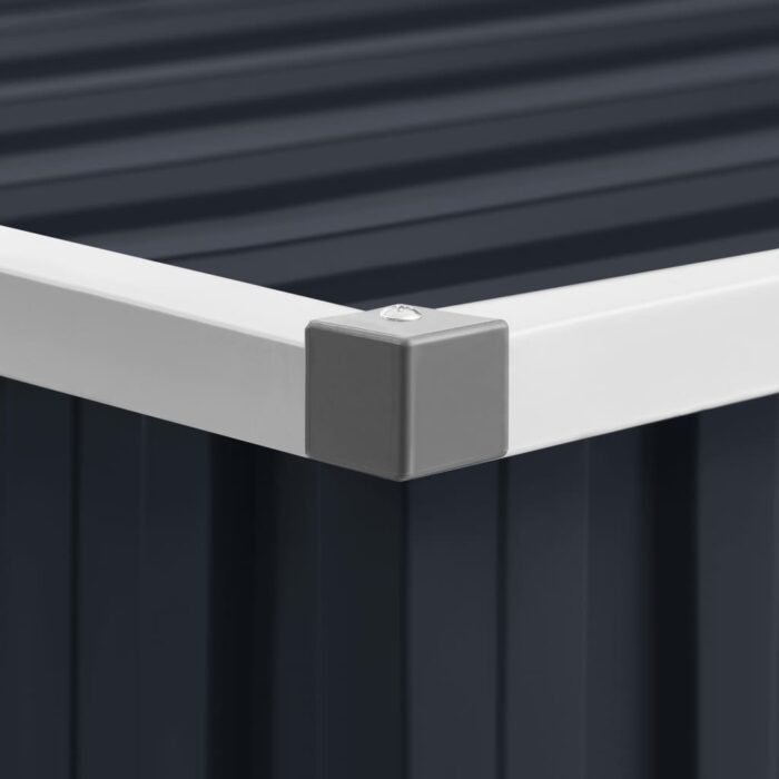 Abri de jardin Anthracite 195x198x159 cm Acier galvanisé – Image 2