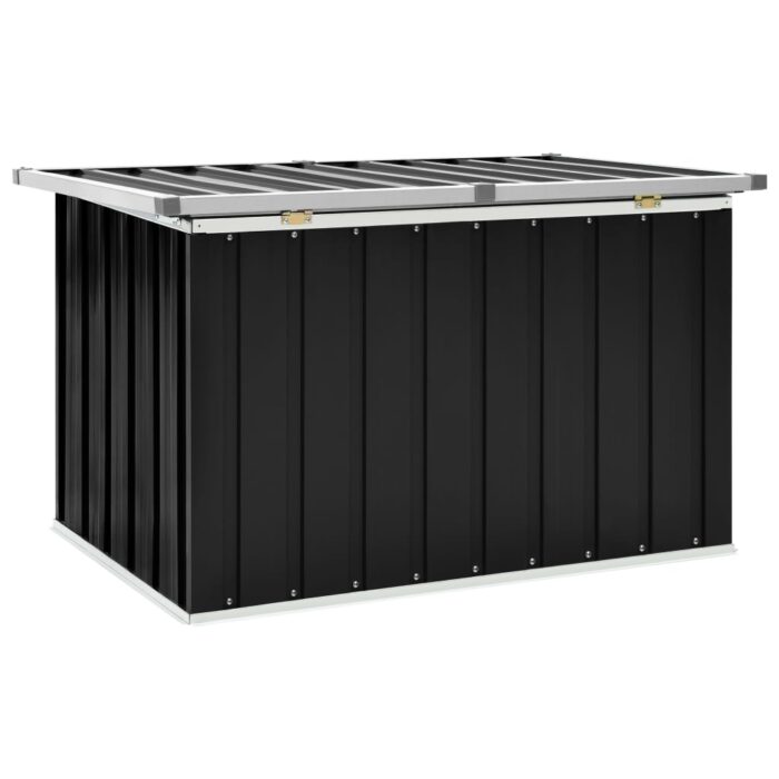 Boîte de rangement de jardin Anthracite 109x67x65 cm – Image 3