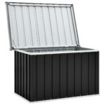Boîte de rangement de jardin Anthracite 109x67x65 cm – Image 5