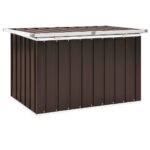 Boîte de rangement de jardin Marron 109x67x65 cm – Image 3