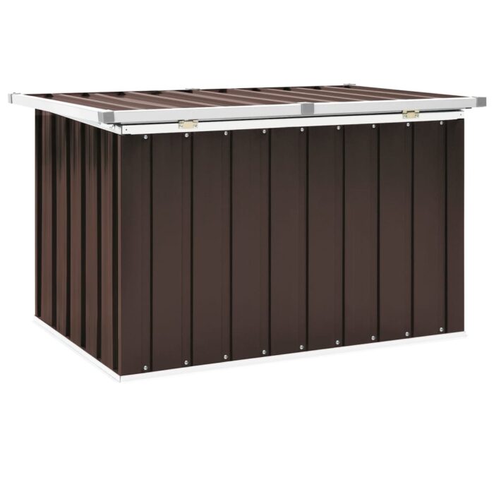 Boîte de rangement de jardin Marron 109x67x65 cm – Image 3