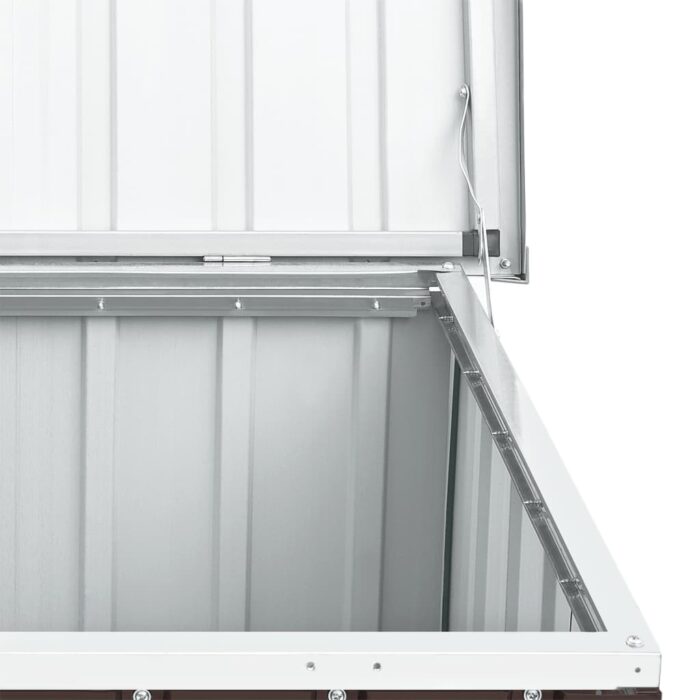 Boîte de rangement de jardin Marron 109x67x65 cm – Image 6