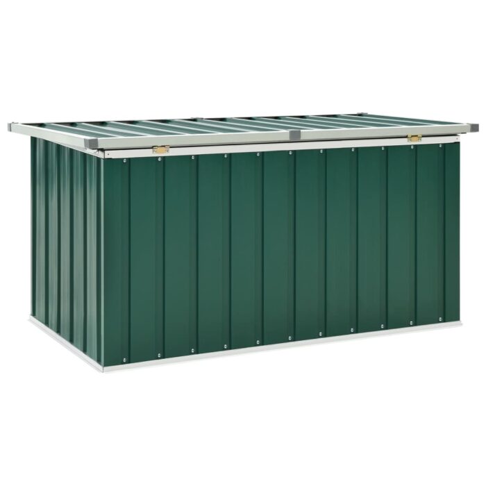 Boîte de rangement de jardin Vert 129x67x65 cm – Image 3