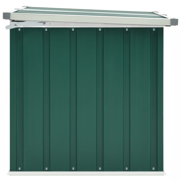 Boîte de rangement de jardin Vert 129x67x65 cm – Image 4