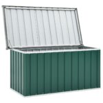 Boîte de rangement de jardin Vert 129x67x65 cm – Image 5