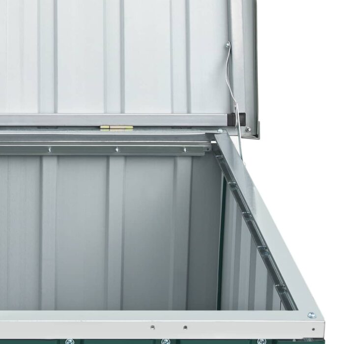 Boîte de rangement de jardin Vert 129x67x65 cm – Image 6