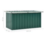 Boîte de rangement de jardin Vert 129x67x65 cm – Image 7
