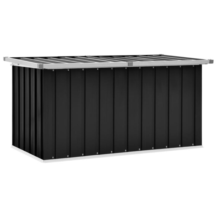Boîte de rangement de jardin Anthracite 129x67x65 cm – Image 1