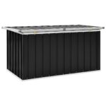 Boîte de rangement de jardin Anthracite 129x67x65 cm – Image 5