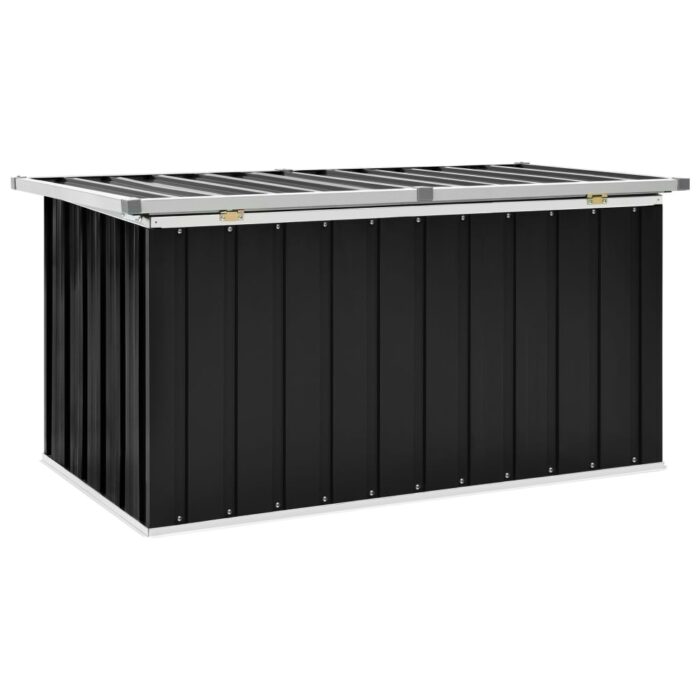 Boîte de rangement de jardin Anthracite 129x67x65 cm – Image 5