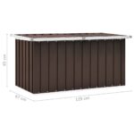 Boîte de rangement de jardin Marron 129x67x65 cm – Image 7