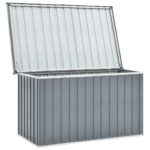 Boîte de rangement de jardin Gris 149x99x93 cm – Image 5