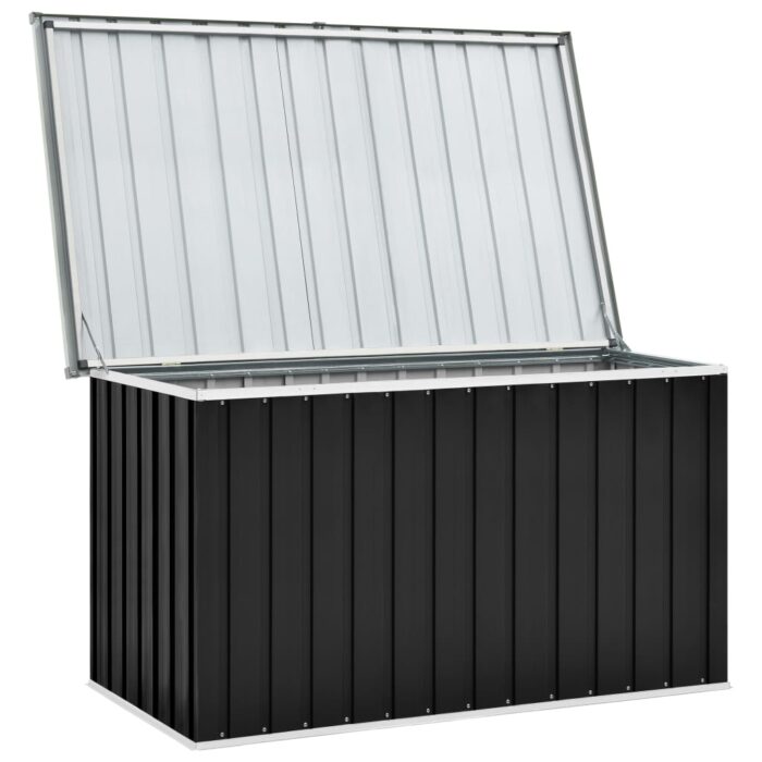 Boîte de rangement de jardin Anthracite 149x99x93 cm – Image 5