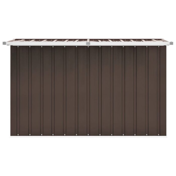 Boîte de rangement de jardin Marron 149x99x93 cm – Image 2