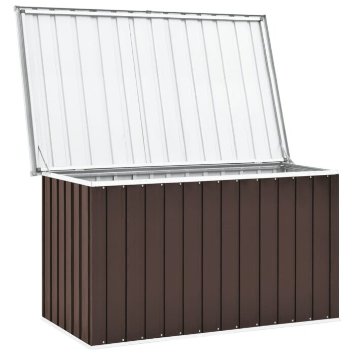Boîte de rangement de jardin Marron 149x99x93 cm – Image 5