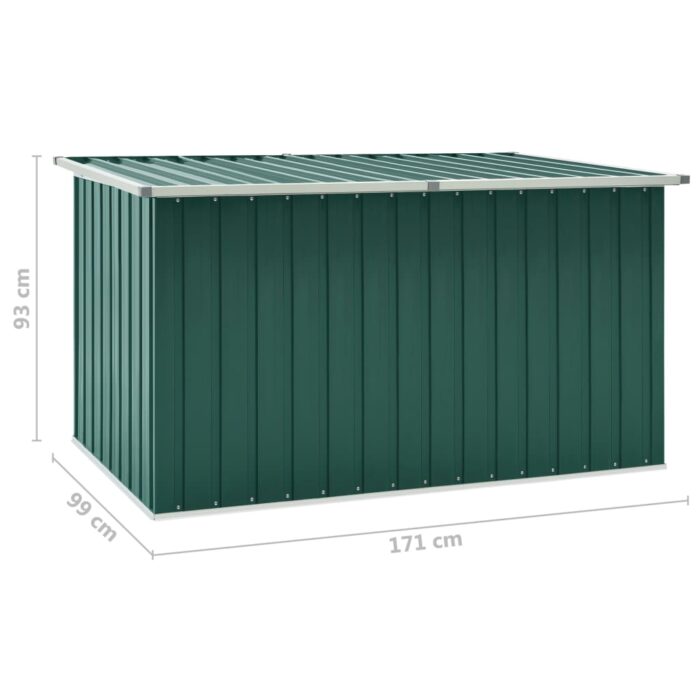 Boîte de rangement de jardin Vert 171x99x93 cm – Image 7