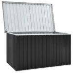 Boîte de rangement de jardin Anthracite 171x99x93 cm – Image 3