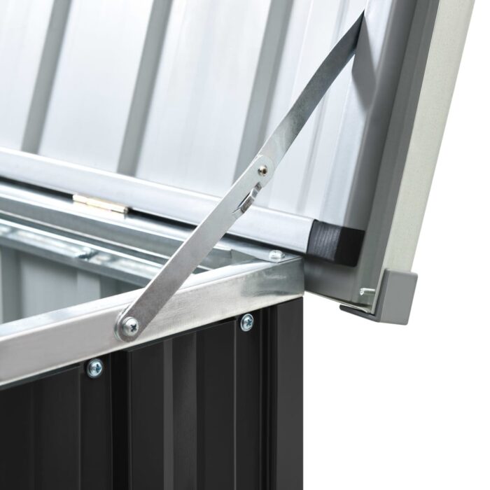 Boîte de rangement de jardin Anthracite 171x99x93 cm – Image 6