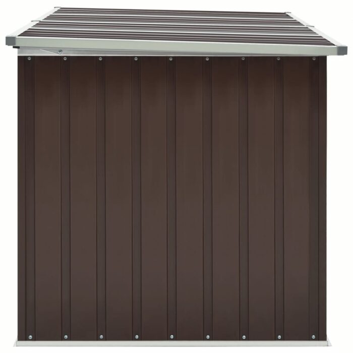 Boîte de rangement de jardin Marron 171x99x93 cm – Image 4
