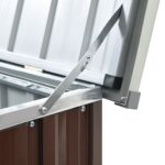 Boîte de rangement de jardin Marron 171x99x93 cm – Image 6