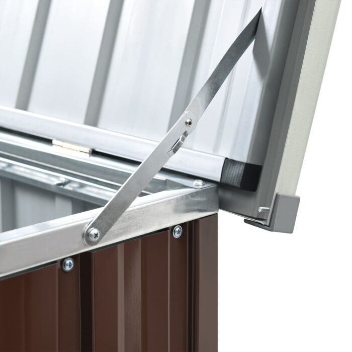 Boîte de rangement de jardin Marron 171x99x93 cm – Image 6