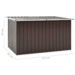 Boîte de rangement de jardin Marron 171x99x93 cm – Image 7