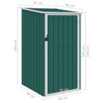 Abri de jardin Vert 87x98x159 cm Acier galvanisé – Image 6