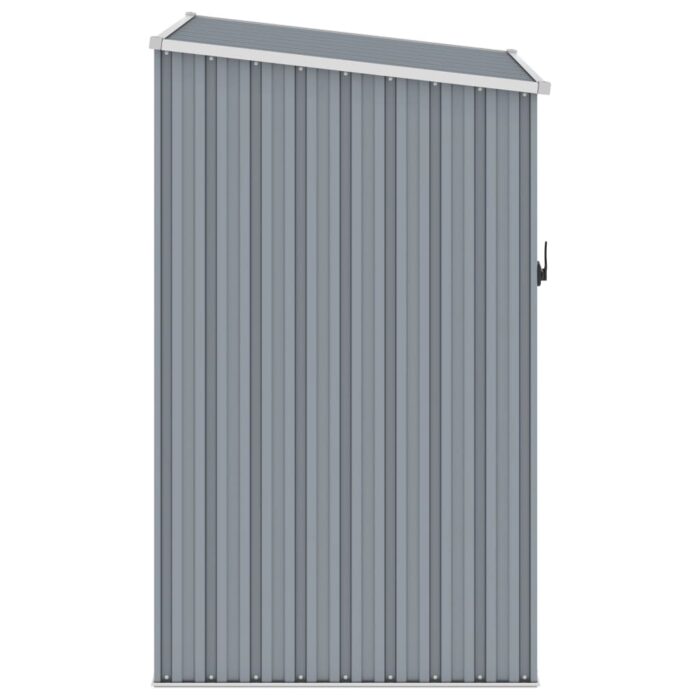 Abri de jardin Gris 87x98x159 cm Acier galvanisé – Image 3