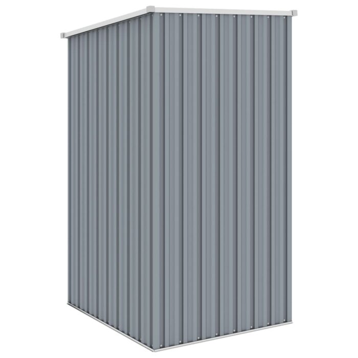 Abri de jardin Gris 87x98x159 cm Acier galvanisé – Image 4