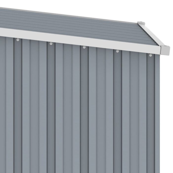 Abri de jardin Gris 87x98x159 cm Acier galvanisé – Image 5