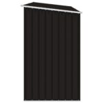 Abri à bois de jardin Marron 245x98x159 cm Acier galvanisé – Image 3