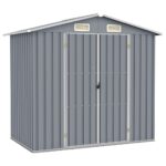 Abri de jardin Gris 205x129x183 cm Acier galvanisé