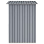 Abri de jardin Gris 205x129x183 cm Acier galvanisé – Image 4