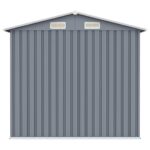 Abri de jardin Gris 205x129x183 cm Acier galvanisé – Image 5