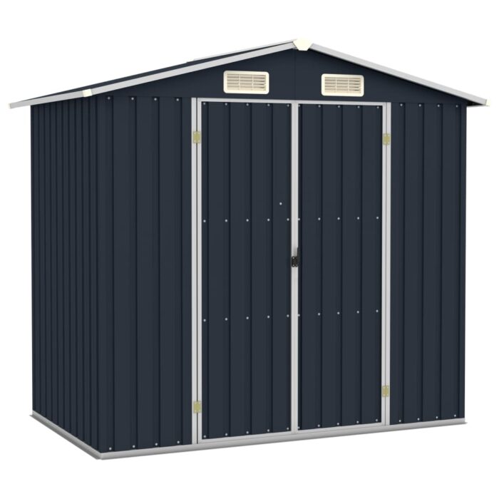 Abri de jardin Anthracite 205x129x183 cm Acier galvanisé – Image 1