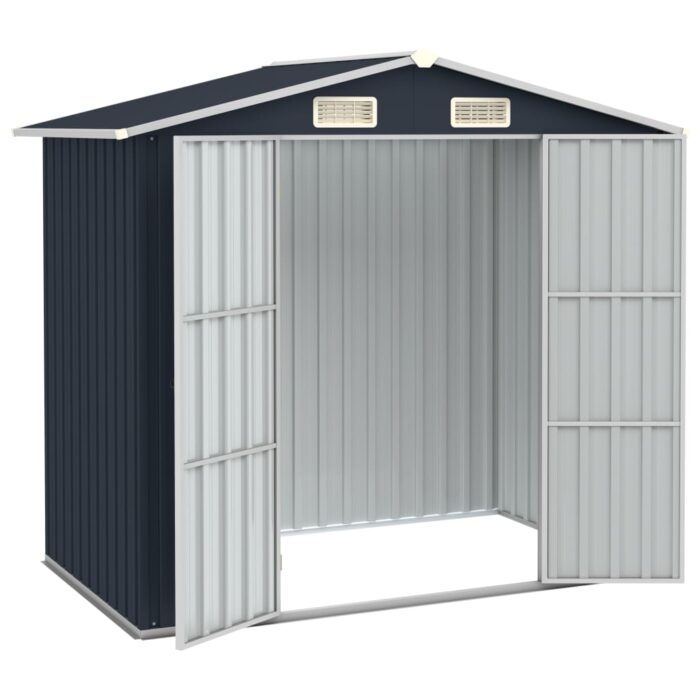 Abri de jardin Anthracite 205x129x183 cm Acier galvanisé – Image 2