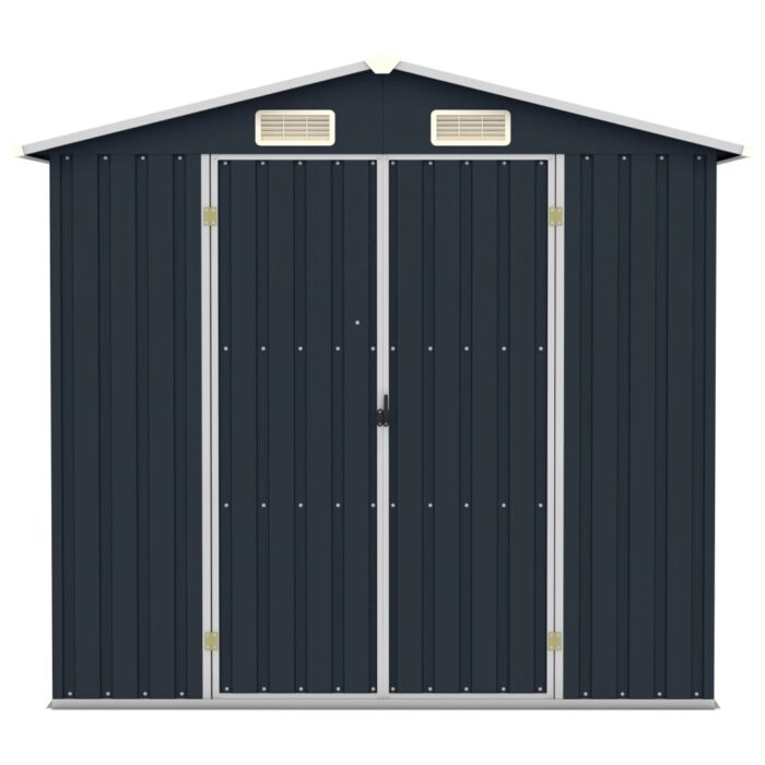 Abri de jardin Anthracite 205x129x183 cm Acier galvanisé – Image 3