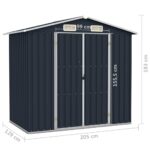 Abri de jardin Anthracite 205x129x183 cm Acier galvanisé – Image 6