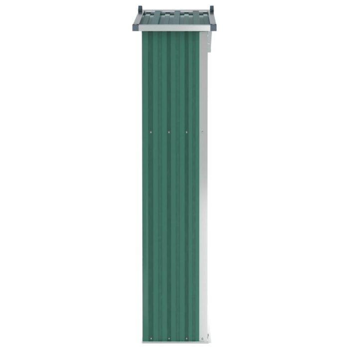 Abri de jardin Vert 116x45x175 cm Acier galvanisé – Image 4