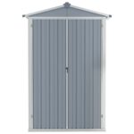 Abri de jardin Gris 116x45x175 cm Acier galvanisé – Image 3