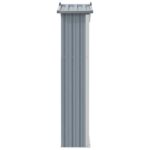 Abri de jardin Gris 116x45x175 cm Acier galvanisé – Image 4